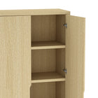 Manhattan Comfort Rivington Modern 38" Bookcase Cabinet in Natural Oak - BC004-NA