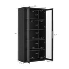 Manhattan Comfort Rivington Modern 38" Bookcase Cabinet in Black - BC005-BK
