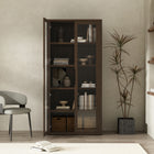 Manhattan Comfort Rivington Modern 38" Bookcase Cabinet in Walnut - BC005-BR