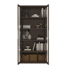 Manhattan Comfort Rivington Modern 38" Bookcase Cabinet in Walnut - BC005-BR