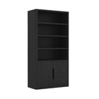 Manhattan Comfort Rivington Modern 40" Bookcase Cabinet in Black