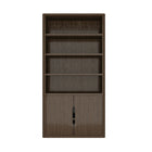 Manhattan Comfort Rivington Modern 40" Bookcase Cabinet in Walnut