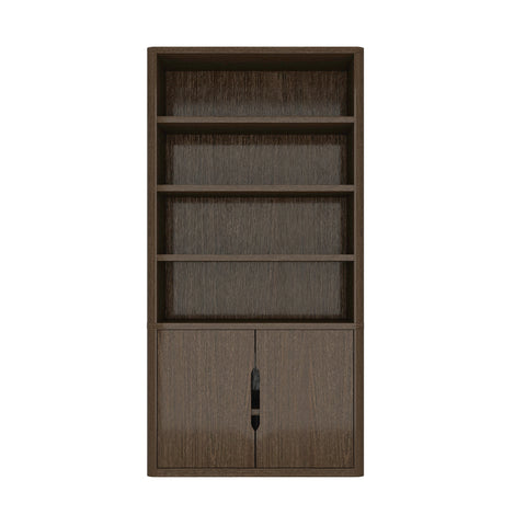 Manhattan Comfort Rivington Modern 40" Bookcase Cabinet in Walnut