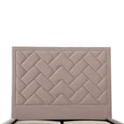 Manhattan Comfort Crosby Modern Velvet Upholstered Full Bed in Blush