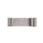 Manhattan Comfort Concord Modern Glam Chenille Accent Bench in Dove