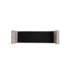 Manhattan Comfort Concord Modern Glam Chenille Accent Bench in Dove