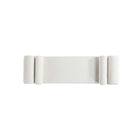 Manhattan Comfort Concord Modern Glam Chenille Accent Bench in Ivory