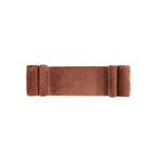 Manhattan Comfort Concord Modern Glam Chenille Accent Bench in Terracotta