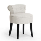 Baxton Studio Millani Beige Linen Modern Lounge Stool