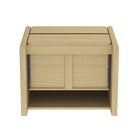 Manhattan Comfort Linda Modern 2-Piece Dresser and Nightstand in Natural Oak