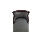 Manhattan Comfort Emperor Traditional Wood Upholstered Barstool in Graphite