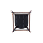 Manhattan Comfort Emperor Traditional Wood Upholstered Barstool in Graphite