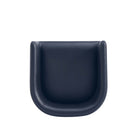 Manhattan Comfort Louvre Mid-Century Modern Metal Upholstered Barstool in Black