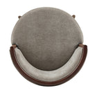 Manhattan Comfort Evalyn Modern Wood Upholstered Barstool in Dove
