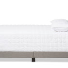Baxton Studio Emerson Modern and Contemporary Light Grey Fabric Upholstered Queen Size Bed