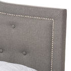 Baxton Studio Emerson Modern and Contemporary Light Grey Fabric Upholstered Queen Size Bed