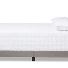 Baxton Studio Cassandra Modern and Contemporary Light Grey Fabric Upholstered Full Size Bed