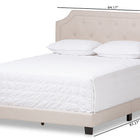 Baxton Studio Willis Modern and Contemporary Light Beige Fabric Upholstered Queen Size Bed