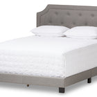 Baxton Studio Willis Modern and Contemporary Light Grey Fabric Upholstered Full Size Bed