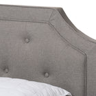 Baxton Studio Willis Modern and Contemporary Light Grey Fabric Upholstered Queen Size Bed