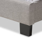 Baxton Studio Willis Modern and Contemporary Light Grey Fabric Upholstered Full Size Bed