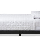 Baxton Studio Brookfield Modern and Contemporary Charcoal Grey Fabric King Size Bed