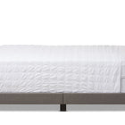 Baxton Studio Brookfield Modern and Contemporary Grey Fabric Upholstered Grid-tufting Full Size Bed