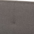 Baxton Studio Brookfield Modern and Contemporary Grey Fabric Upholstered Grid-tufting Full Size Bed