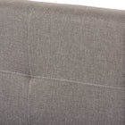 Baxton Studio Brandy Modern and Contemporary Grey Fabric Upholstered Queen Size Platform Bed with Storage Drawer