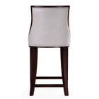 Manhattan Comfort Fifth Avenue Traditional Wood Upholstered Counter Stool in Pearl White