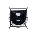 Manhattan Comfort Gracie Modern Metal Upholstered Counter Stool in White and Black
