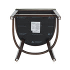 Manhattan Comfort Blair Modern Wood Upholstered Counter Stool in Stone