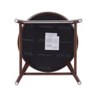 Manhattan Comfort Evalyn Modern Wood Upholstered Counter Stool in Stone