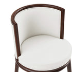 Manhattan Comfort Evalyn Modern Wood Upholstered Counter Stool in White