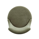Manhattan Comfort Lucia Modern Chenille Wood Counter Stool in Leaf Green