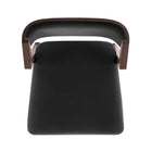 Manhattan Comfort Patricia Modern Wood Upholstered Counter Stool in Black