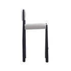 Manhattan Comfort Lennor Mid-Century Modern Boucle Metal Counter Stool in Champagne
