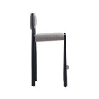 Manhattan Comfort Lennor Mid-Century Modern Boucle Metal Counter Stool in Mushroom