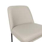 Manhattan Comfort Loft Contemporary Vegan Leather Metal Counter Stool in Stone Gray - Set of 2