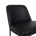 Manhattan Comfort Loft Contemporary Vegan Leather Metal Counter Stool in Black - Set of 2