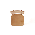 Manhattan Comfort Versailles Industry Chic Cane Back Wood Counter Stool in Natural