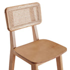 Manhattan Comfort Versailles Industry Chic Cane Back Wood Counter Stool in Natural