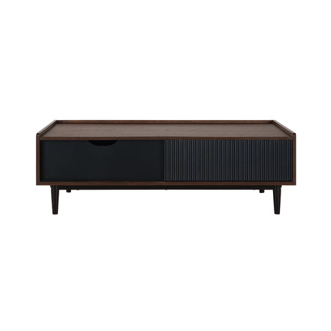 Manhattan Comfort Duane Mid-Century Modern 47" Coffee Table in Black