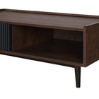 Manhattan Comfort Duane Mid-Century Modern 47" Coffee Table in Black