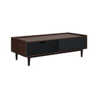 Manhattan Comfort Duane Mid-Century Modern 47" Coffee Table in Black