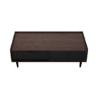 Manhattan Comfort Duane Mid-Century Modern 47" Coffee Table in Black