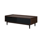 Manhattan Comfort Duane Mid-Century Modern 47" Coffee Table in Black