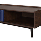 Manhattan Comfort Duane Mid-Century Modern 47" Coffee Table in Navy Blue