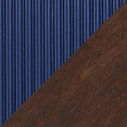 Manhattan Comfort Duane Mid-Century Modern 47" Coffee Table in Navy Blue