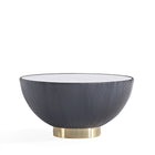 Manhattan Comfort Anderson Modern Sintered Stone Top Upholstered Coffee Table in Gray